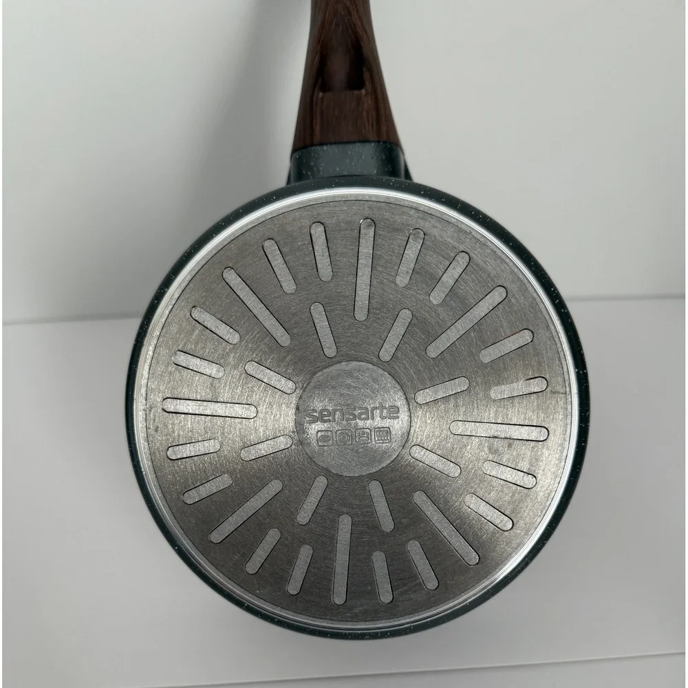 SENSARTE Nonstick Saucepan with Lid, 1.5 Quarts Small Pot with Swiss Granite NEW